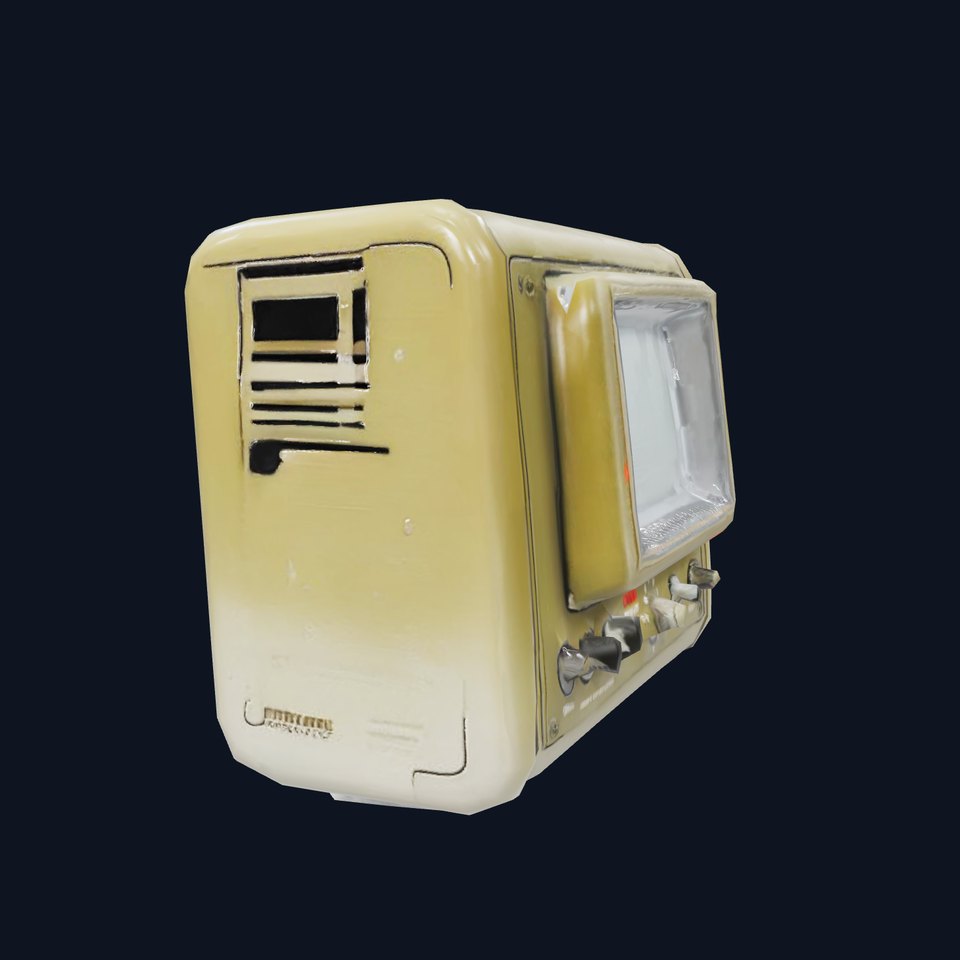 Vintage Military Oscilloscope Model Pack with Classic Design